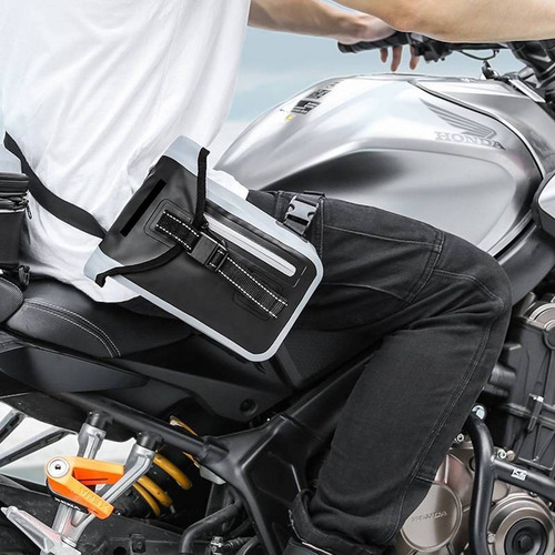 Imagen 3 de 9 de Bolsa Para Pierna Motocicleta Reflejante Mochila Impermeable
