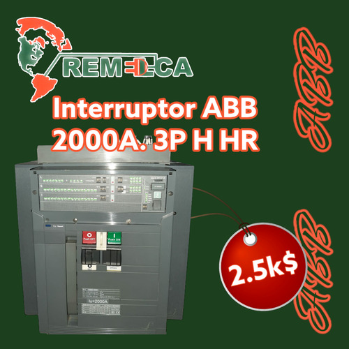 Breaker Abb 2000a. 3p Emaxsace Pr121/p 1sda057367r1