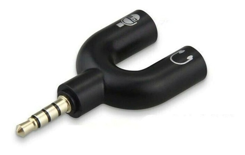 Splitter 3.5mm Adaptador Audio Separa Microfono Audifono Pc