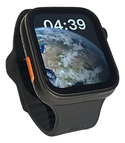 Relógio Smartwatch Ultra Série 8 Bluetooth Nfc 49 Mm Preto Caixa Rose Gold Bisel Rose Gold