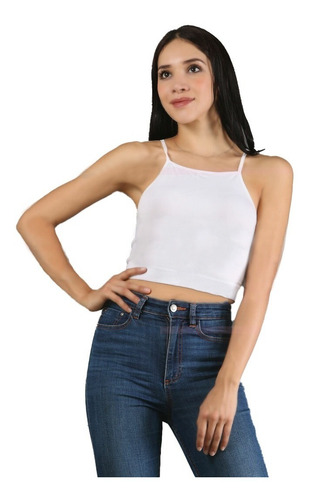 Imagen 1 de 2 de Blusa De Tirantes Top Lycra Lote Mayoreo Unitalla