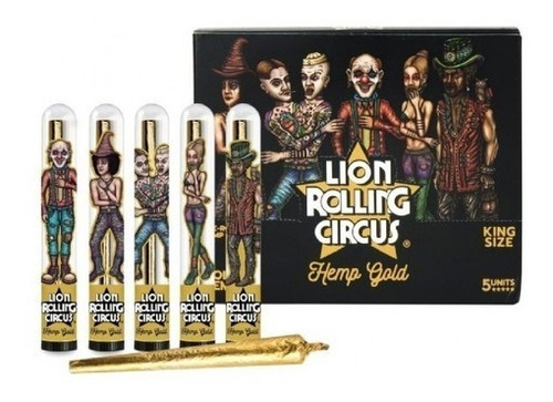 Lion Rolling Circus Hemp Gold Oro Cono/ unidad