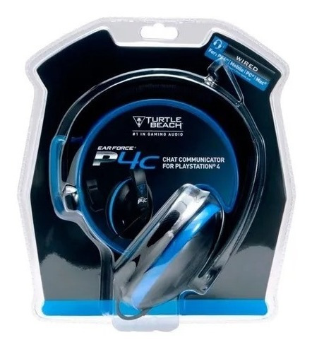 Headset Turtle Beach Ear Force P4c Com Fio - Multiplataforma