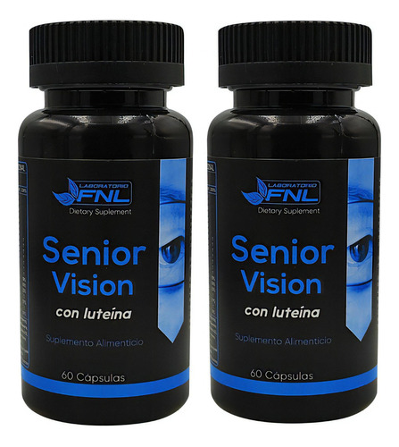 Senior Vision Luteina 2x60 Caps C/u Omega3 Sauco Zeaxantina Sabor Natural Fnl