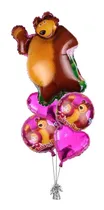 Comprar Globos Oso  En Gas Helio Kit X 5 Globos Aluminio 
