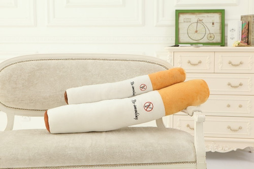Pelucia Cigarro Travesseiro Gigante Engraçado Presente 70 Cm