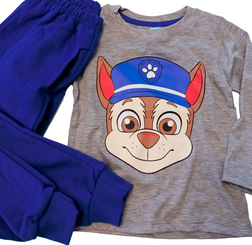 Conjunto Ninos Pantalon Frisado Camiseta Paw Patrol Mickey