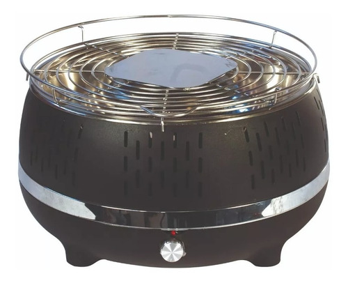 Parrilla móvil Lüsqtoff PARM-40N 23.5cm de alto y 40cm de diámetro negra