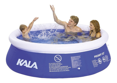 Piscina Inflável Redonda Kala 196126 De 305cm X 76cm 4000l Cor Azul