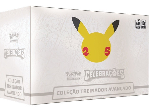 Caixa Box Pokémon Celebrações 25 Anos Avançado Copag