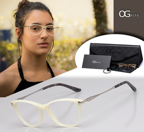 Armação Oculos Ogrife Og 770-c Feminino Com Lente Sem Grau