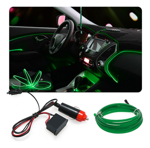 Fita Led Painel Cerato 2012 5m Verde Tunning Top