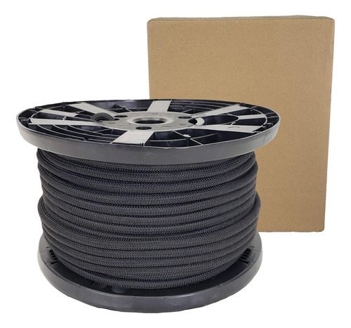 Cable De Poliéster Negro De Pulgada Carrete De 250 Pies | A