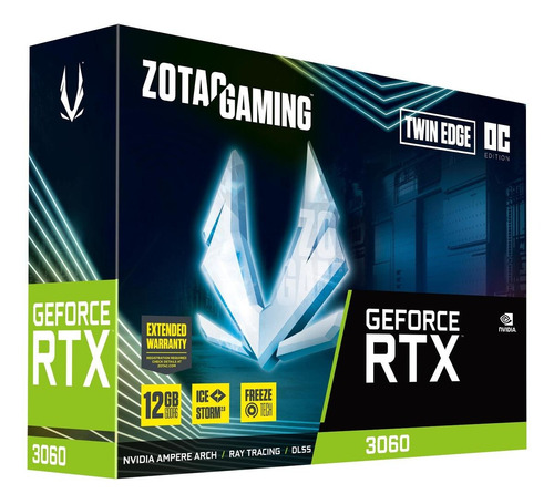 Imagen 5 de 5 de Tarjeta de video Nvidia Zotac Gaming GeForce RTX 30 Series RTX 3060 ZT-A30600H-10M OC Edition 12GB