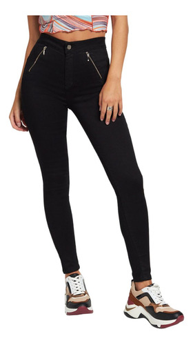 Jeans Mujer Jeggins 1170 Negro Paradise Jeans
