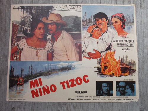 Vintage Cartel De Cine De Alberto Vazquez En Mi Niño Tizoc!