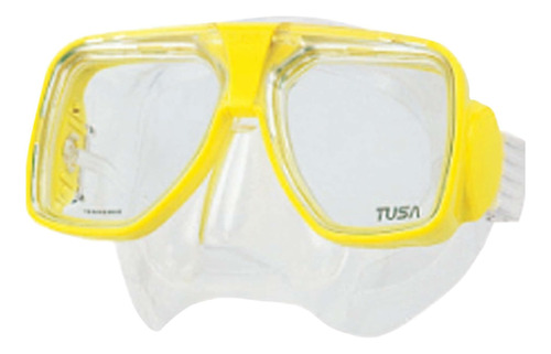 Tusa Tm-5700 Liberator Plus Máscara De Buceo, Amarillo Flash