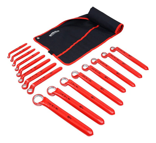 Juego Llaves Corona Aislada 1/4'' -13/16'' 1000v 16 Pzs Wiha