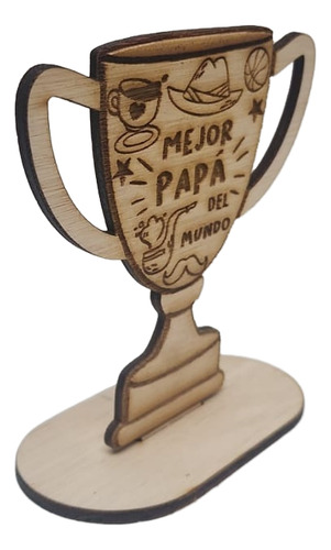 Pack De 10 Trofeos Del Mejor Papá Del Mundo Español Mejor Papá Del Mundo
