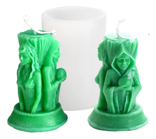 Tone Fun Moldes De Silicona Para Velas De Tres Diosas 3d Par