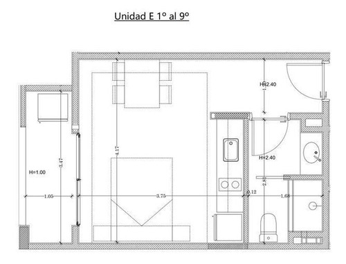 Departamento En Venta Colegiales 2 Ambientes