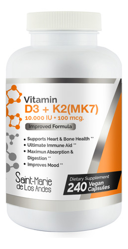 Cápsulas Vitamina D3k2