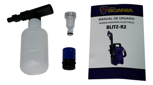 Hidrolavadora Eléctrica Scania 1450 Psi 1200w - Blitz-r2 Color Azul Marino