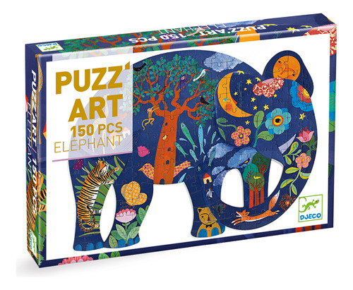 Puzzle 150 Piezas Elefante Niños 6 Años - Djeco - Adeleste