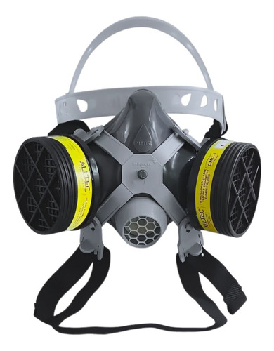 Máscara Respirador Epi 2 Filtros Vapores E Gases Virus
