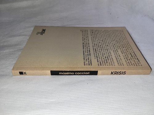 Imagen 2 de 6 de Krisis Massimo Cacciari Siglo Xxi