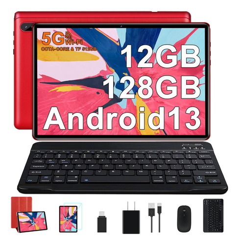 Tablet  Facetel Q6 Q6 10.1" 128GB roja y 12GB de memoria RAM