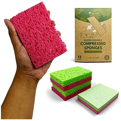 Esponjas De Celulosa Biodegradables - Pack 12 - Usos Variado