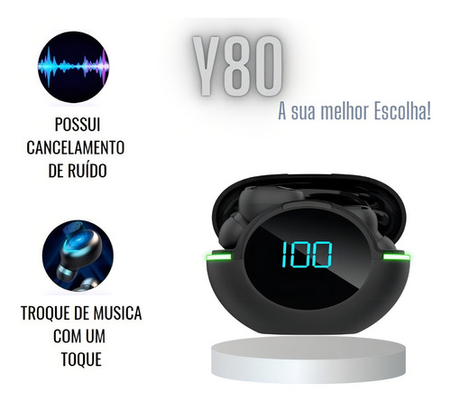 Auriculares inalámbricos Bluetooth V5 - Y80