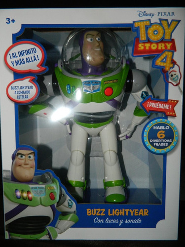 Toy Story 4 Buzz Lightyear Con Luz Y Sonidos 