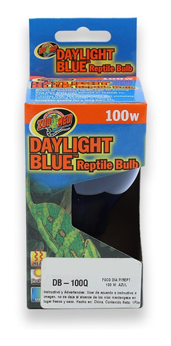 Foco Para Terrarios Luz De Día 100 W. Azul (combo 2 Piezas)