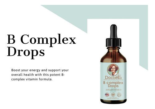 Docbella Gotas Complejo Vitaminas B B12 1200mcg 2 Oz