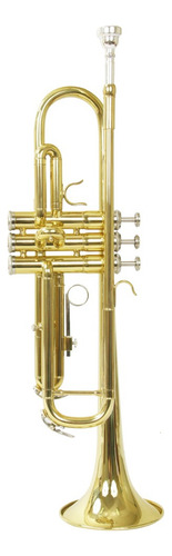 Kit Trompete Tp 200 Laqueado Ny + Estante De Partitura S2