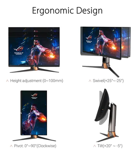 Asus Rog Swift 360hz 27 1440p Hdr Gaming Monitor (pg27aq...