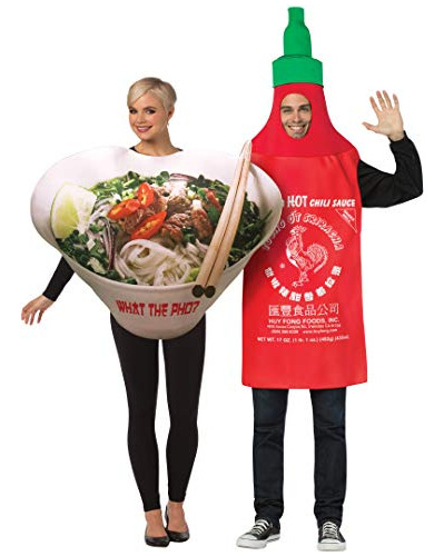 Disfraz Halloween Sriracha Y Pho 2 En 1, Talla Única