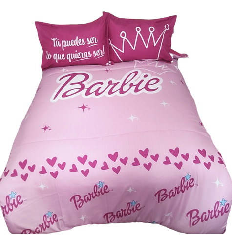 Cubrelecho Barbie Cama Sencilla