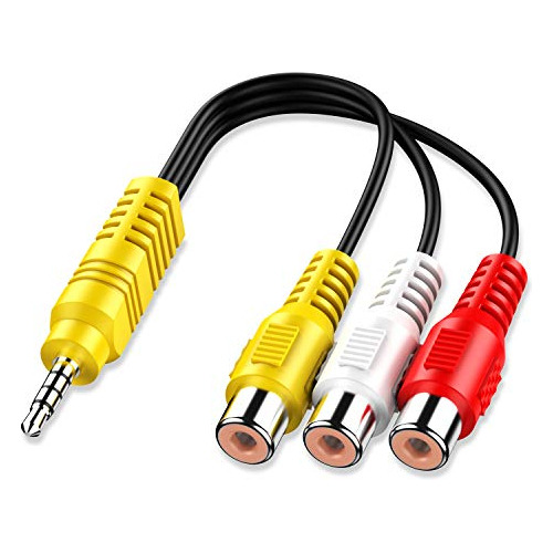 Cable Adaptador De Componente Av De 0.138 in A 3 Rca, Repues