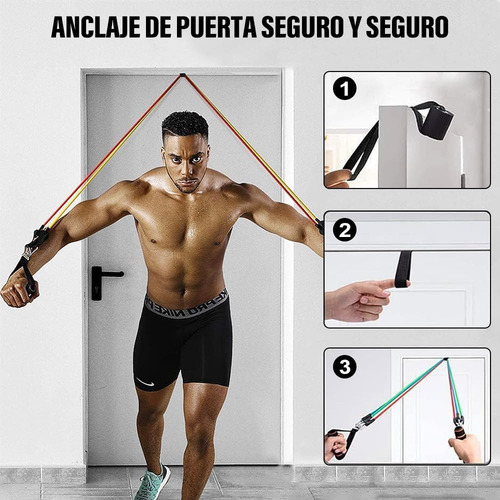 Paquete De 17 Ligas Ejercicio Largas Elasticas De Latex
