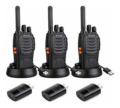 777 Walkie Talkie Para Adulto Linterna Emergencia 16ch 3 Pv