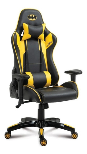 Level Up Dc Batman Comic Silla Gamer Apoyo Lumbar Y Cervical