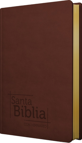 Biblia Nrv 2000 Act Con Himnario  Marrón - Símil Piel