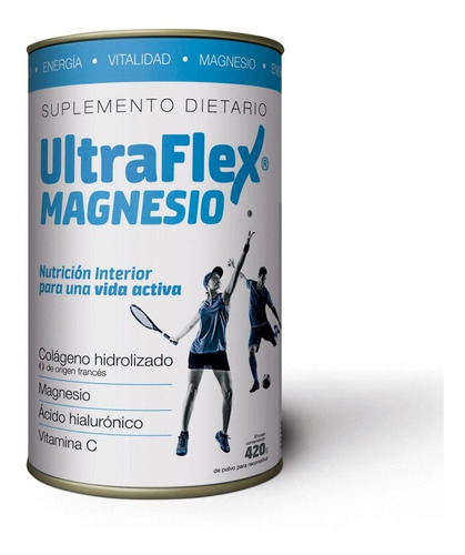 Ultraflex Magnesio Colágeno Hidrolizado En Polvo X420gr