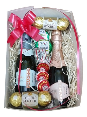 Box Chandon 187 Ml  2+ Bombones Y Chocolates, Ideal Regalos