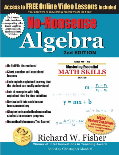Libro No-nonsense Algebra, 2nd Edition: Part Of The Master