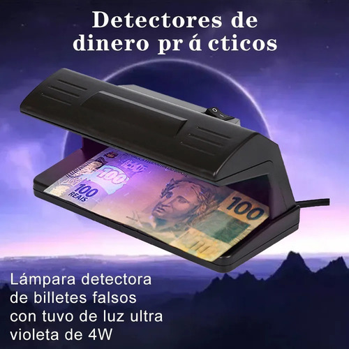 --de Lámpara De Luz Uv Detectora Billetes Falsos Y Linterna