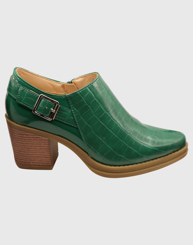 Botin Hebilla Verde